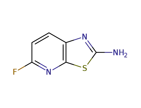 Molecular Structure of 865663-86-1 (5-Fluoro-thiazolo[5,4-b]pyridin-2-ylaMine)