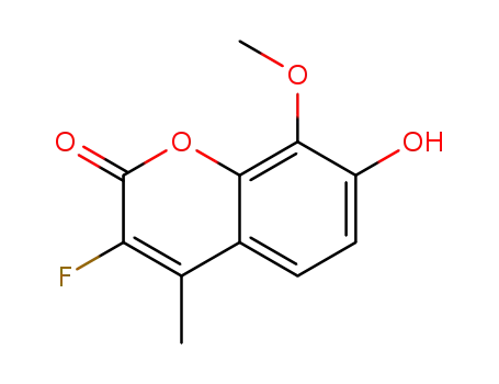3-fluoro-7-hydroxy-8-methoxy-4-methyl-2H-1-benzopyran-2-one