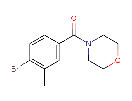 Molecular Structure of 149105-06-6 (((4-BROMO-3-METHYLPHENYL)CARBONYL)MORPHOLINE)