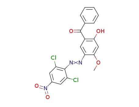 1-[2-hydroxy-4-methoxy-5-(2,6-dichloro-4-nitrophenylazo)phenyl]-1-phenylmethanone