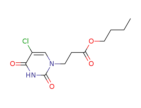 3-(5-chloro-2,4-dioxo-3,4-dihydro-2H-pyrimidin-1-yl)propionic acid butyl ester
