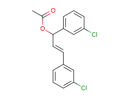 (E)-1,3-bis(3-chlorophenyl)-2-propen-1-yl acetate