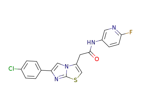 2-(6-(4-chlorophenyl)imidazo[2,1-b]thiazol-3-yl)-N-(6-fluoropyridin-3-yl)acetamide