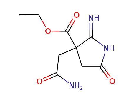 3-carbamoylmethyl-2-imino-5-oxo-pyrrolidine-3-carboxylic acid ethyl ester