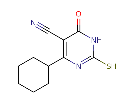 4-cyclohexyl-2-mercapto-6-oxo-1,6-dihydro-pyrimidine-5-carbonitrile