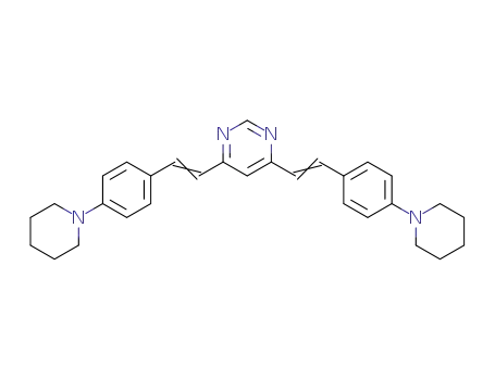4,6-bis(4-(piperidin-1-yl)styryl)pyrimidine