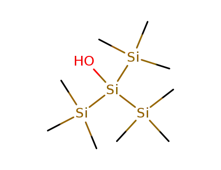 Molecular Structure of 7428-60-6 (2-Trisilanol, 1,1,1,3,3,3-hexamethyl-2-(trimethylsilyl)-)