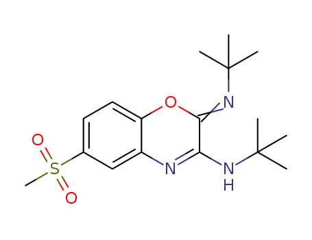 N-(tert-butyl)-2-(tert-butylimino)-6-(methylsulfonyl)-2H-benzo[b][1,4]oxazin-3-amine