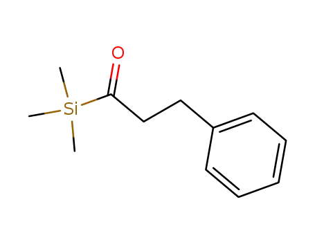 Molecular Structure of 61157-31-1 (Silane, trimethyl(1-oxo-3-phenylpropyl)-)