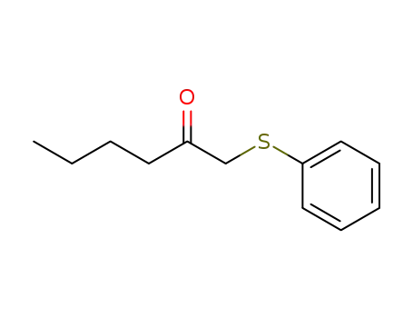 Molecular Structure of 66716-59-4 (2-Hexanone, 1-(phenylthio)-)