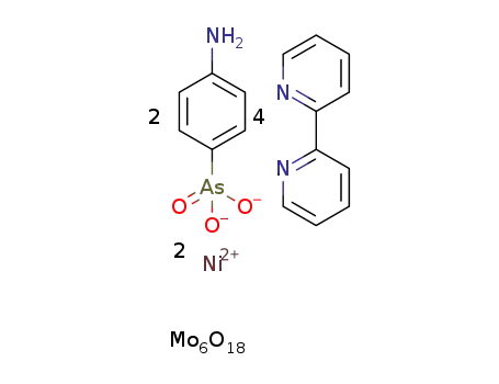 [{Ni(2,2′-bipyridine)2}2Mo6O18(O3AsC6H4NH2)2]