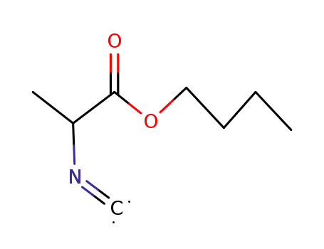 Molecular Structure of 33140-30-6 (Propanoic acid, 2-isocyano-, butyl ester)