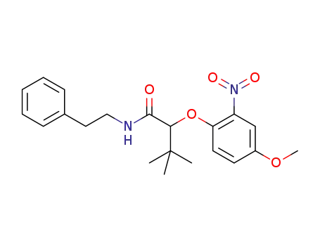 2-(4-methoxy-2-nitrophenoxy)-3,3-dimethyl-N-phenethylbutanamide