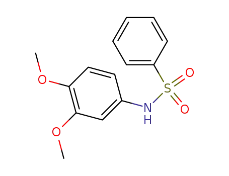 Molecular Structure of 62035-67-0 (N-(3,4-dimethoxyphenyl)benzenesulfonamide)