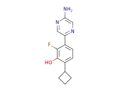 3-(5-aminopyrazin-2-yl)-6-cyclobutyl-2-fluorophenol
