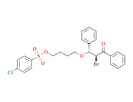 4-(2-bromo-3-oxo-1,3-diphenylpropoxy)butyl 4-chlorobenzenesulfonate