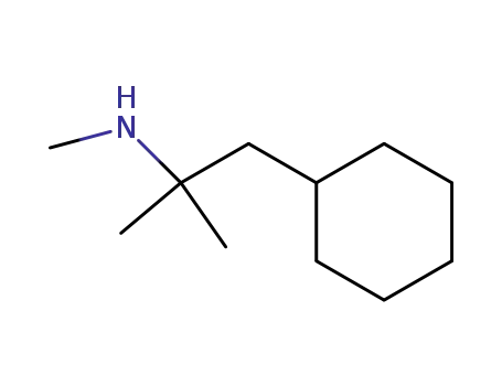 Molecular Structure of 5368-87-6 (1-cyclohexyl-N,2-dimethylpropan-2-amine)