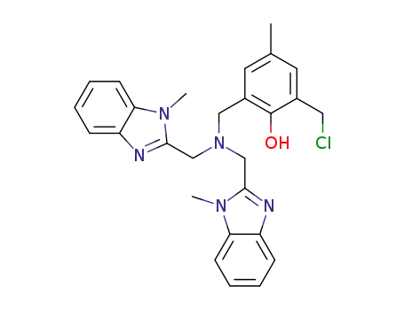 2-(N,N-bis((1-methylbenzimidazol-2-yl)methyl)aminomethyl)-6-chloromethyl-4-methylphenol