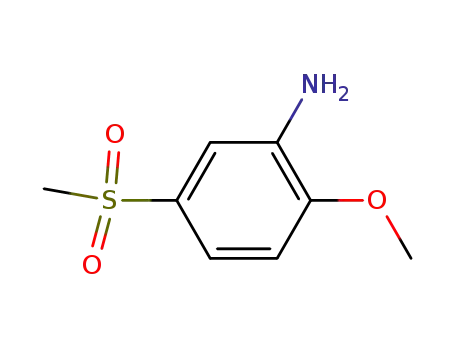Molecular Structure of 20945-70-4 (2-METHOXY-5-METHYLSULFONYLANILINE)