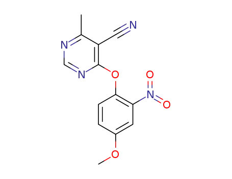 4-(4-methoxy-2-nitrophenoxy)-6-methylpyrimidine-5-carbonitrile