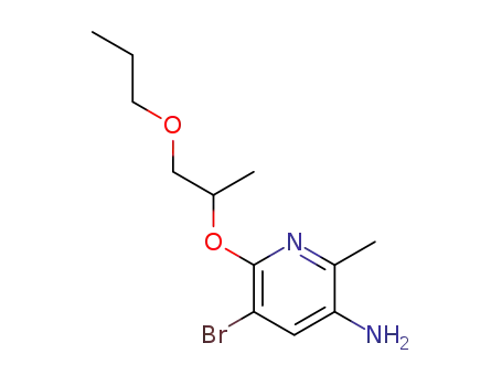 5-bromo-2-methyl-6-(1-methyl-2-propoxy-ethoxy)pyridin-3-amine