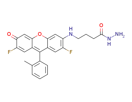 4-((2,7-difluoro-3-oxo-9-(o-tolyl)-3H-xanthen-6-yl)amino)butanehydrazide