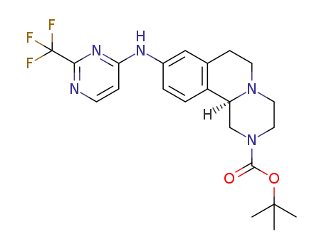 tert-butyl (11bR)-9-[[2-(trifluoromethyl)pyrimidin-4-yl]amino]-1,3,4,6,7,11b-hexahydropyrazino[2,1-a]isoquinoline-2-carboxylate