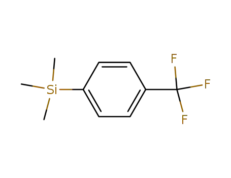 Molecular Structure of 312-75-4 (Silane, trimethyl[4-(trifluoromethyl)phenyl]-)