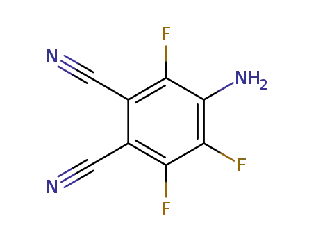 Molecular Structure of 25693-94-1 (1,2-Benzenedicarbonitrile, 4-amino-3,5,6-trifluoro-)