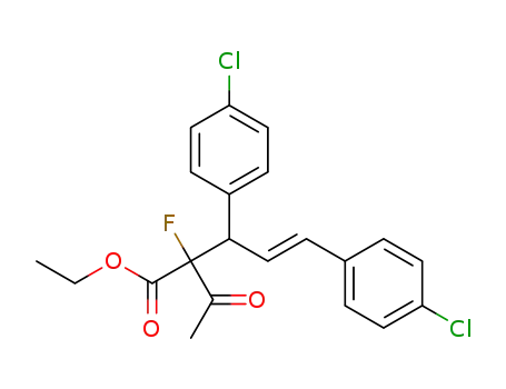 (E)-3,5-bis(4-chlorophenyl)-2-acetyl-2-fluoro-4-pentenoate ethyl ester