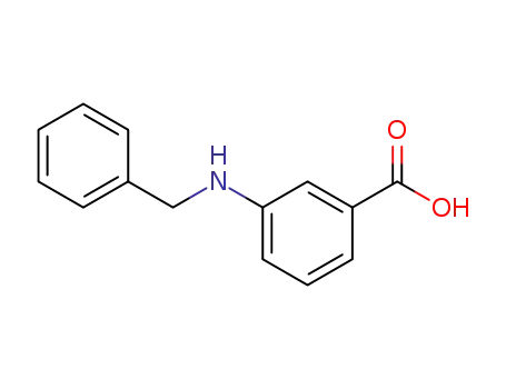 Molecular Structure of 63760-14-5 (Benzoic acid, 3-[(phenylmethyl)amino]-)