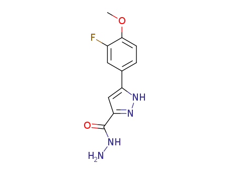 5-(3-fluoro-4-methoxyphenyl)-1H-pyrazole-3-carbohydrazide