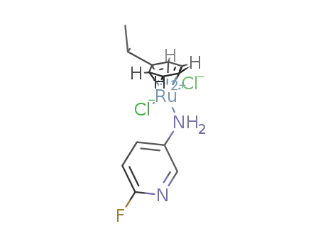 (η6-p-cymene)RuCl2(2-fluoro-5-aminopyridine)