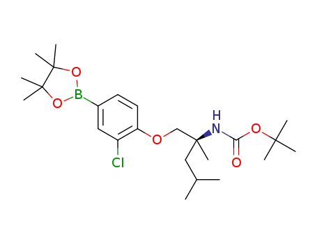(S)-tert-butyl (1-(2-chloro-4-(4,4,5,5-tetramethyl-1,3,2-dioxaborolan-2-yl)phenoxy)-2,4-dimethylpentan-2-yl)carbamate