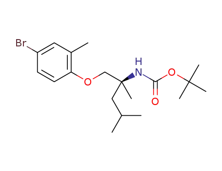 (S)-tert-butyl (1-(4-bromo-2-methylphenoxy)-2,4-dimethylpentan-2-yl)carbamate