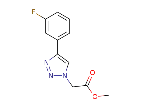 methyl 2-(4-(3-fluorophenyl)-1H-1,2,3-triazol-1-yl)acetate