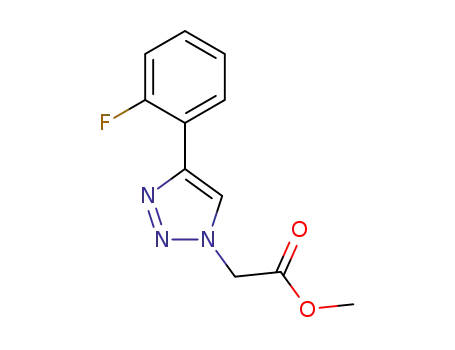 methyl 2-(4-(2-fluorophenyl)-1H-1,2,3-triazol-1-yl)acetate