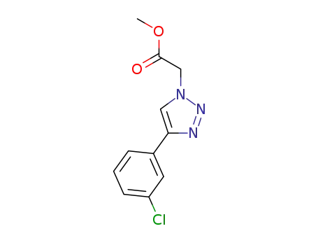 methyl 2-(4-(3-chlorophenyl)-1H-1,2,3-triazol-1-yl)acetate