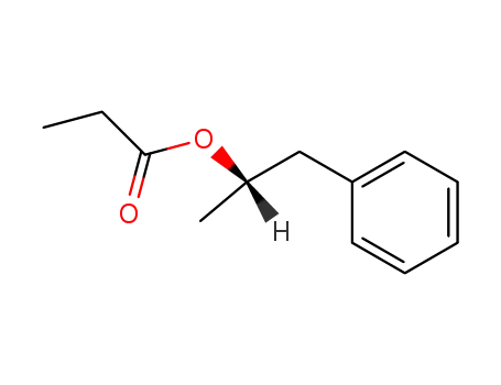 Molecular Structure of 116809-20-2 (Benzeneethanol, a-methyl-, propanoate, (R)-)