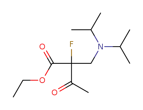 ethyl-2-((diisopropylamino)methyl)-2-fluoro-3-oxobutanoate