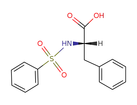 Molecular Structure of 40279-95-6 (L-Phenylalanine, N-(phenylsulfonyl)-)