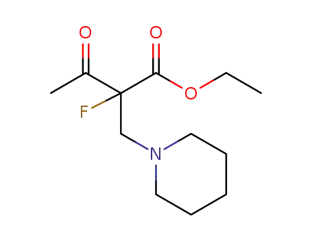 ethyl-2-(piperidin-1-methyl)-2-fluoro-3-oxobutanoate