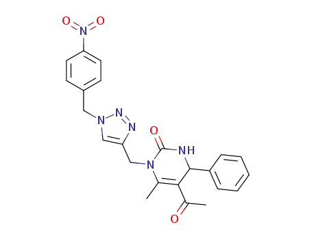 5-acetyl-6-methyl-1-{[1-(4-nitrobenzyl)-1H-1,2,3-triazol-4-yl]methyl}-4-phenyl-3,4-dihydropyrimidin-2(1H)-one
