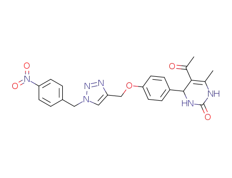 5-acetyl-4-{4-[(1-(4-nitrobenzyl)-1H-1,2,3-triazol-4-yl)methoxy]phenyl}-6-methyl-3,4-dihydropyrimidin-2(1H)-one