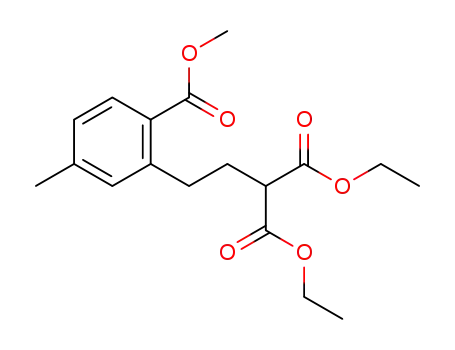 diethyl 2-(2-(methoxycarbonyl)-5-methylphenethyl)malonate
