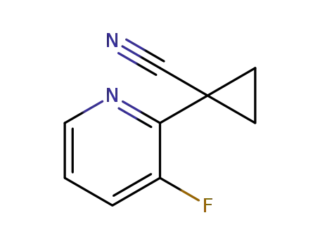1-(3-fluoropyridin-2-yl)cyclopropane-1-carbonitrile