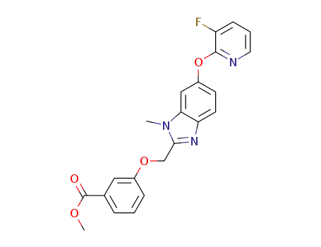 methyl 3-({6-[(3-fluoropyridin-2-yl)oxy]-1-methyl-1H-benzimidazol-2-yl}methoxy)benzoate