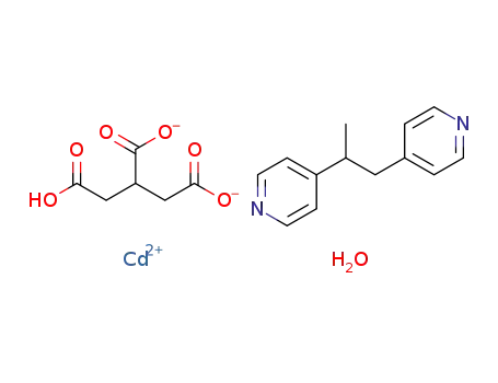 [Cd(hydro(tricarballylate))(1,2-di(4-pyridyl)propane)(H2O)]n
