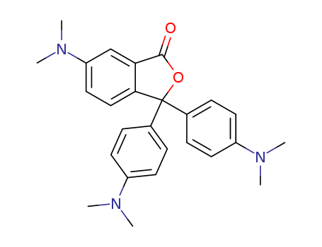 1552-42-7,Crystal violet lactone,Phthalide,6-(dimethylamino)-3,3-bis[p-(dimethylamino)phenyl]- (6CI,7CI,8CI);3,3-Bis[4-(dimethylamino)phenyl]-6-(dimethylamino)-1,3-dihydroisobenzofuran-1-one;3,3-Bis[4-(dimethylamino)phenyl]-6-(dimethylamino)phthalide;3,3-Bis[p-(dimethylamino)phenyl]-6-(dimethylamino)phthalide;6-(Dimethylamino)-3,3-bis[4-(dimethylamino)phenyl]-1(3H)-isobenzofuranone;CVL;Color Former CVL;Copikem 1 Blue;Copikem I;NSC 32991;NSC 3562;Pergascript Blue I 2R;