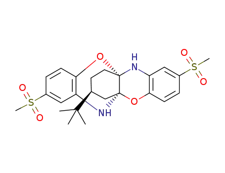 (5aS*,11aS*,15S*)-15-(tert-butyl)-2,8-bis(methylsulfonyl)-6,12-dihydro-5a,11a-butanobenzo[b]benzo[5,6][1,4]oxazino[2,3-e][1,4]oxazine